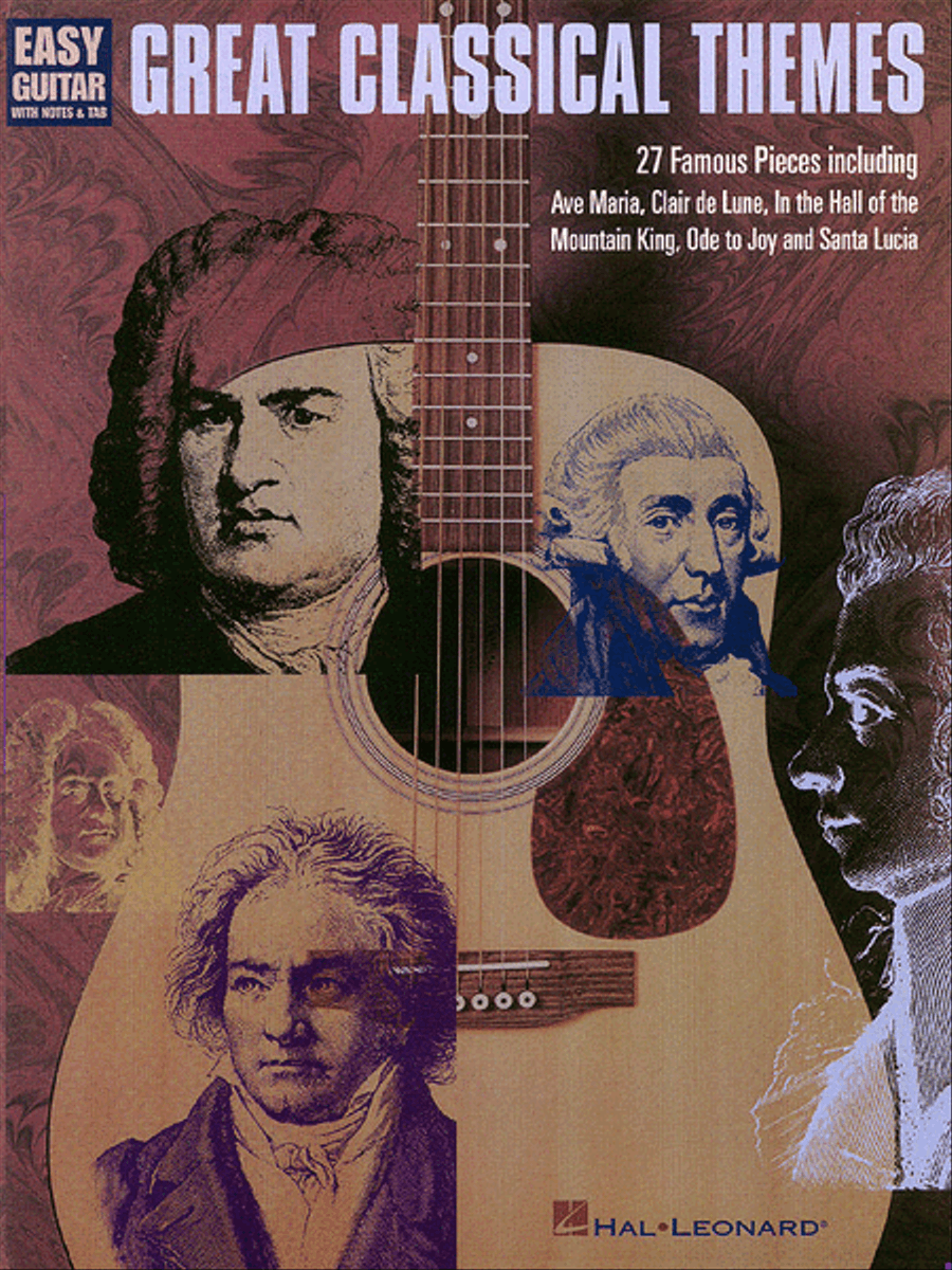 Great Classical Themes for Easy Guitar Acoustic Guitar scores gallery preview page 1