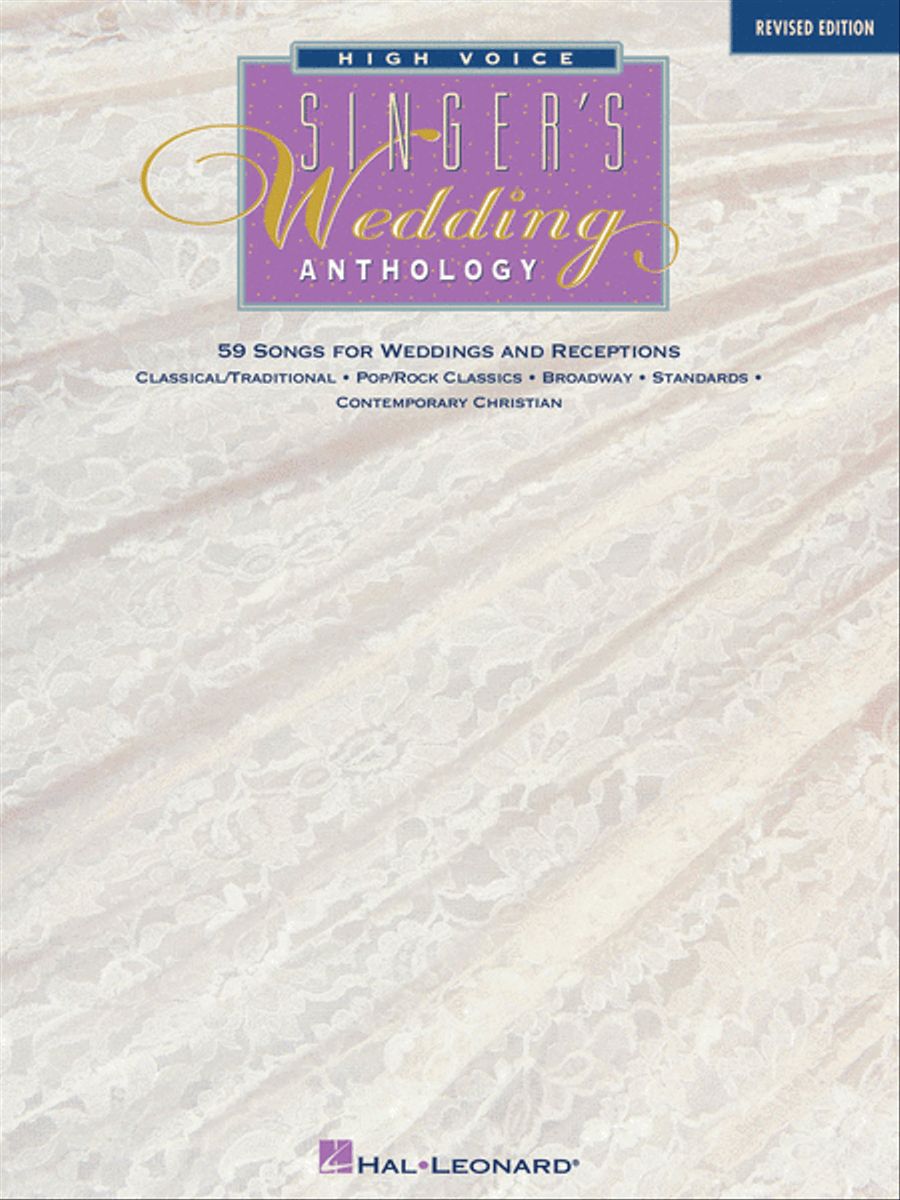 Singer's Wedding Anthology – Revised Edition High Voice scores gallery preview page 1