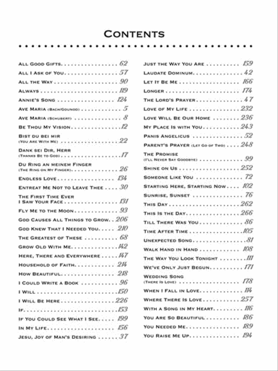 Singer's Wedding Anthology – Revised Edition High Voice scores gallery preview page 3