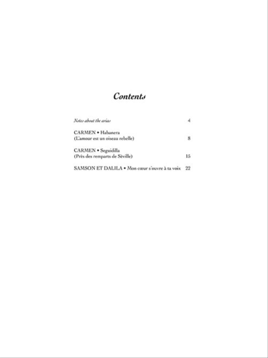 3 Seductive Arias for Mezzo-Soprano