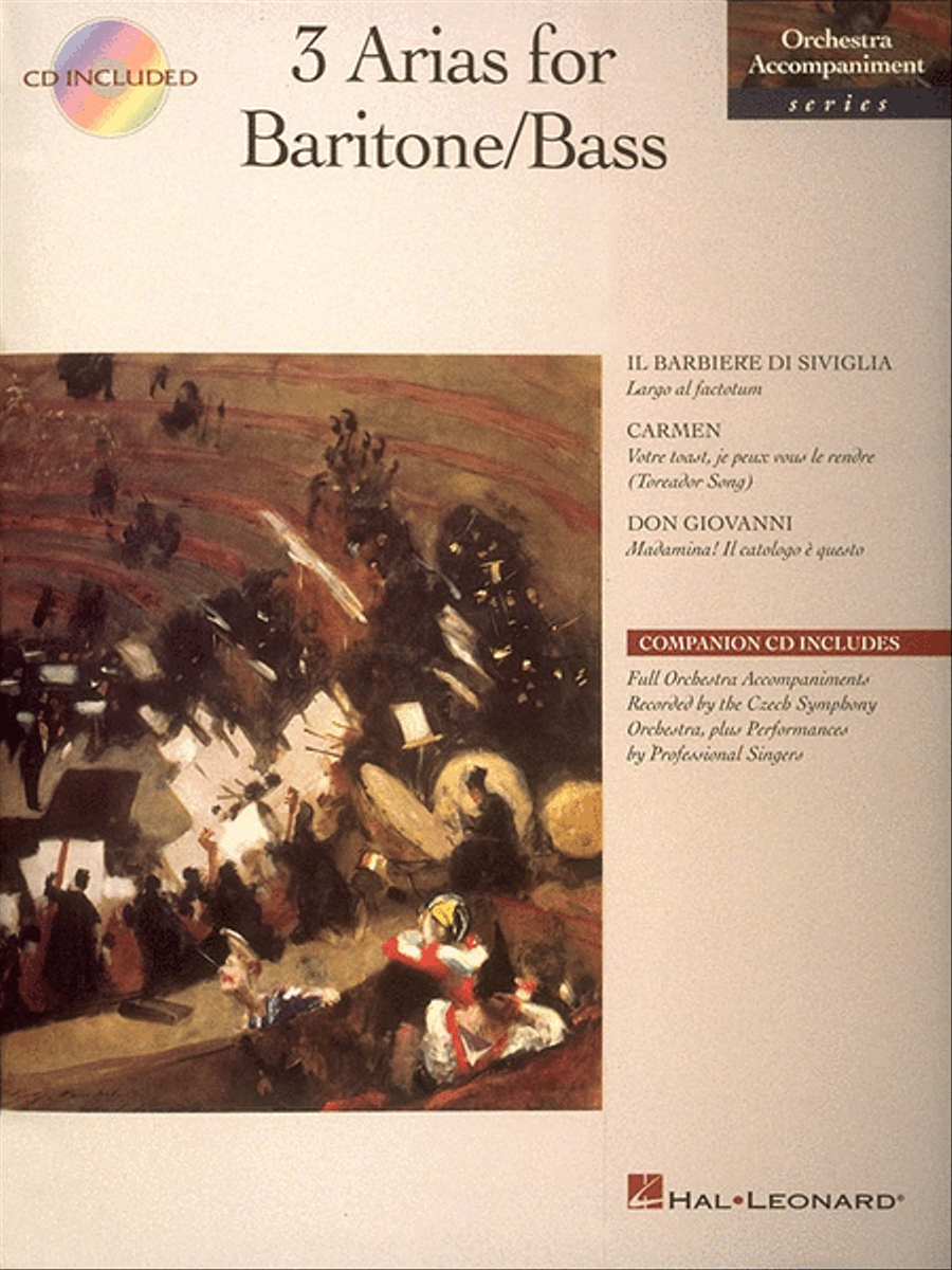 3 Arias for Baritone/Bass by Various Voice Solo - Sheet Music