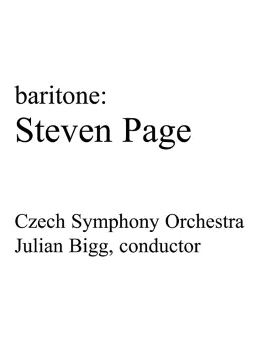 3 Arias for Baritone/Bass