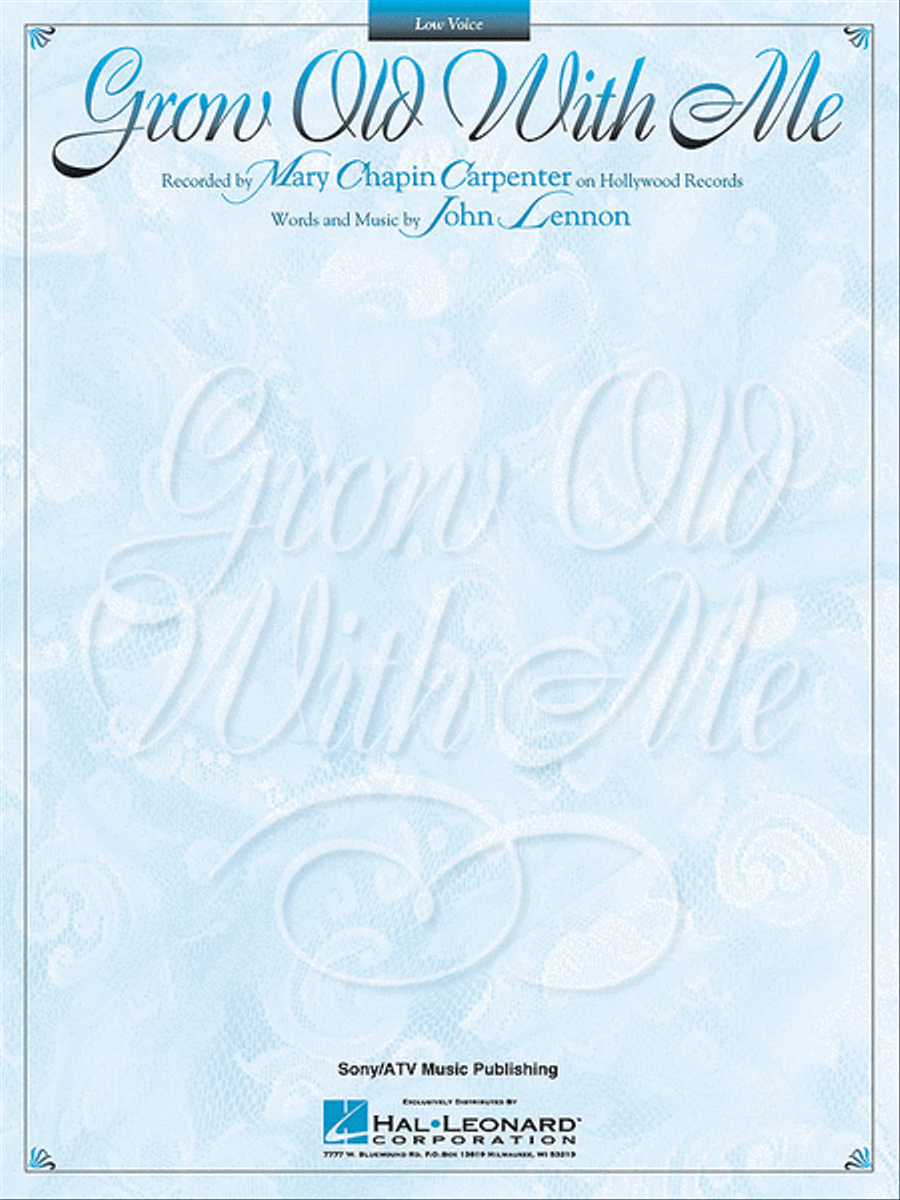 Grow Old With Me Voice scores gallery preview page 1