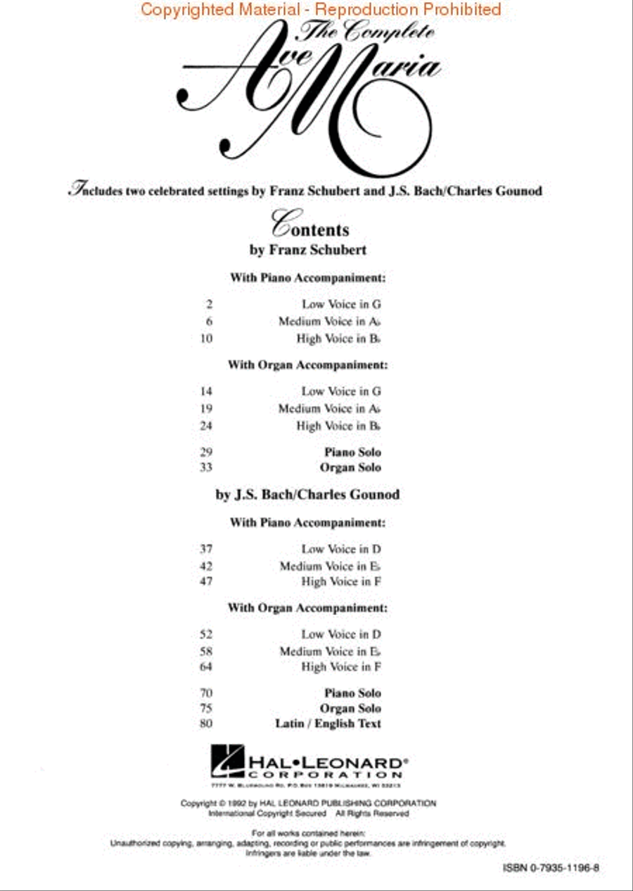 The Complete Ave Maria The Complete Ave Maria Voice scores gallery preview page 2