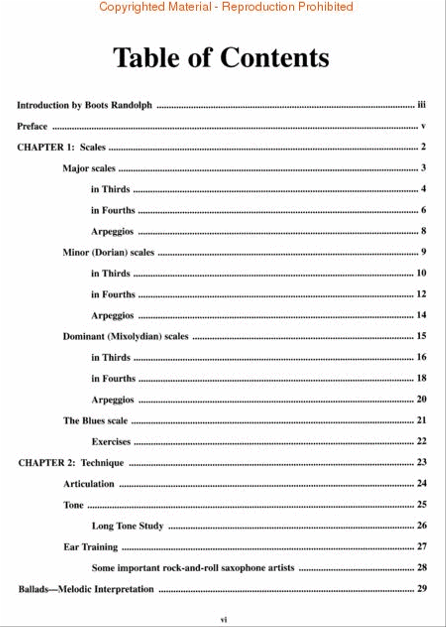 Boots Randolph's Rock & Roll Saxophone Saxophone Solo scores gallery preview page 2
