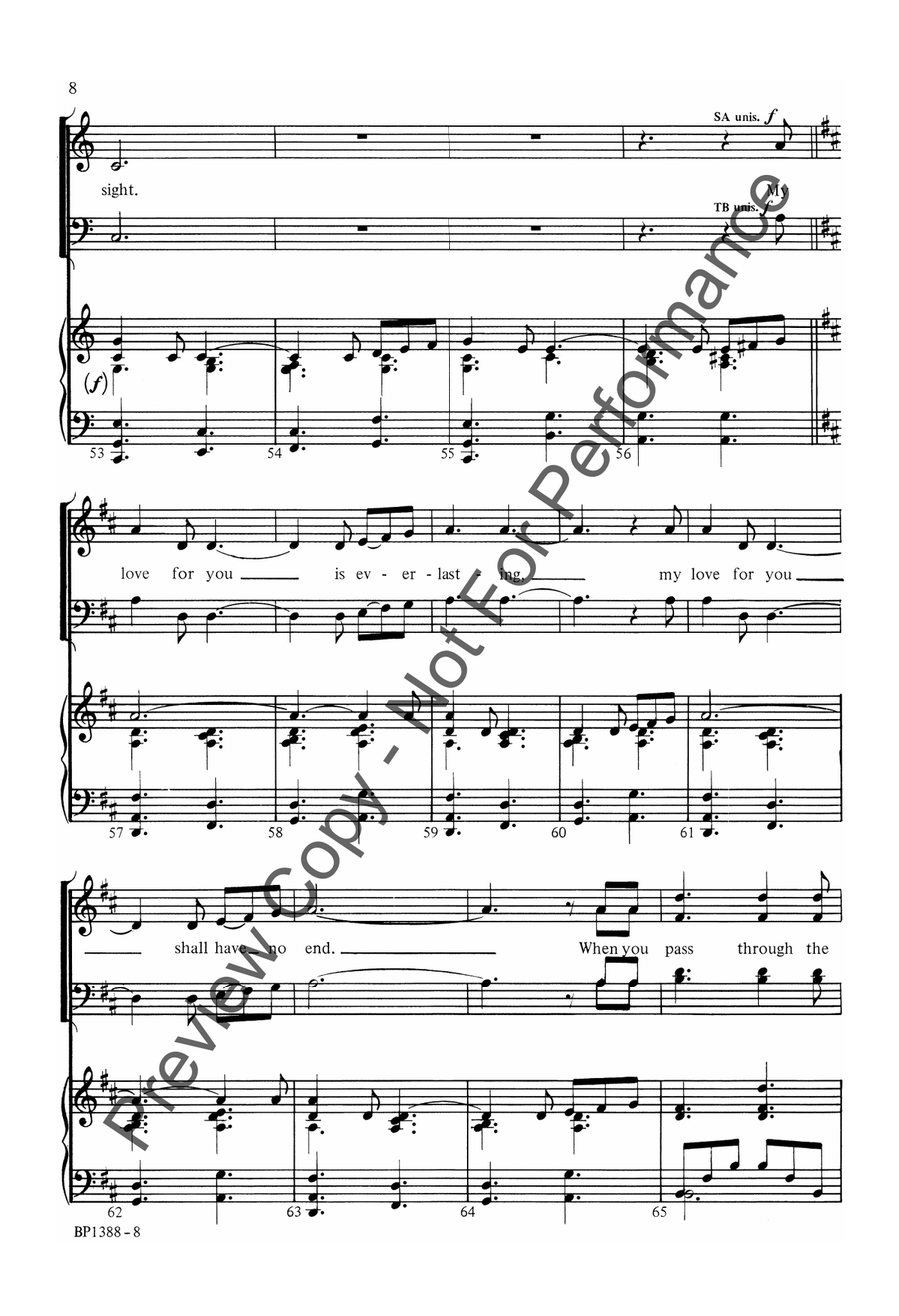 Be Not Afraid Be Not Afraid 4-Part scores gallery preview page 8