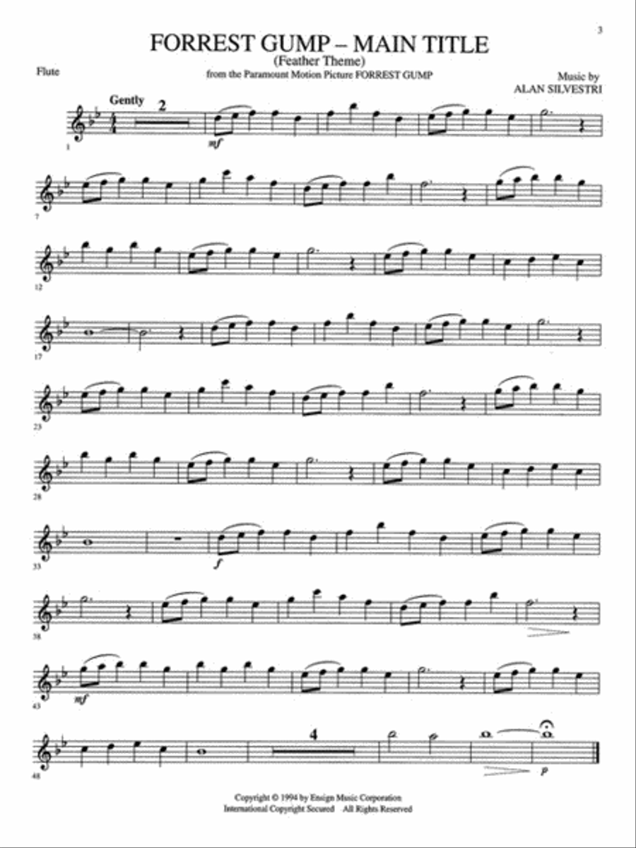 Favorite Movie Themes Favorite Movie Themes Flute Solo scores gallery preview page 4