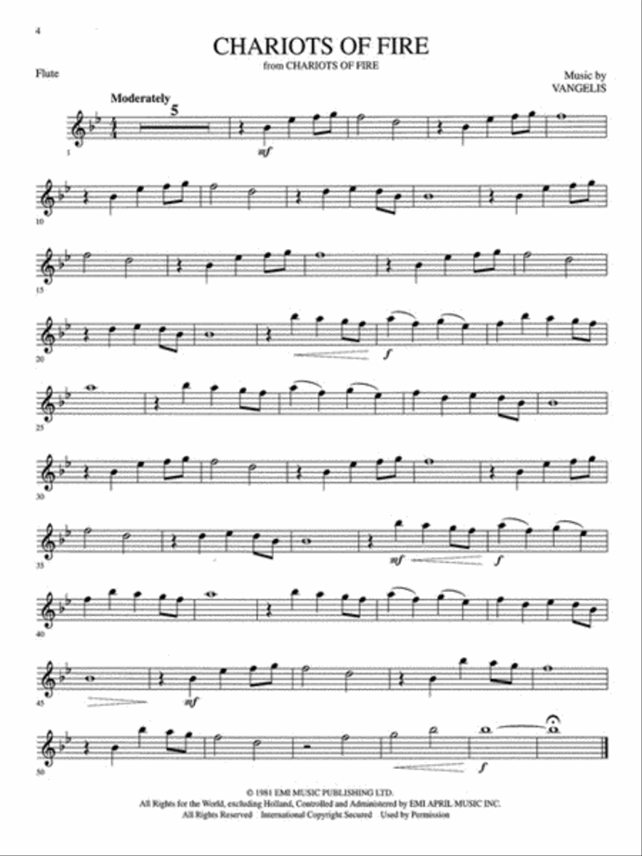 Favorite Movie Themes Favorite Movie Themes Flute Solo scores gallery preview page 5