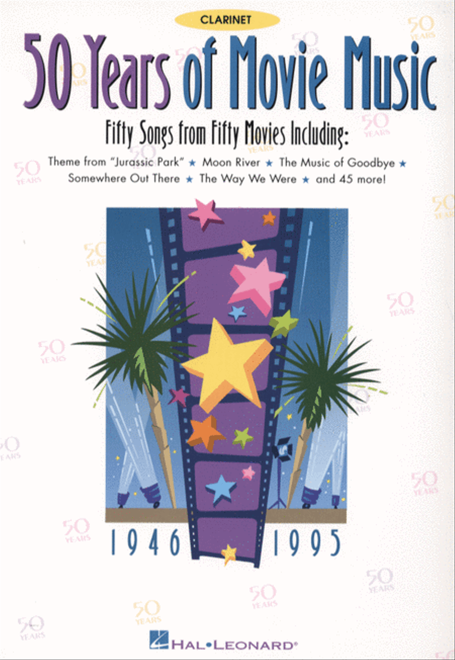 50 Years of Movie Music - Clarinet Clarinet Solo scores gallery preview page 1
