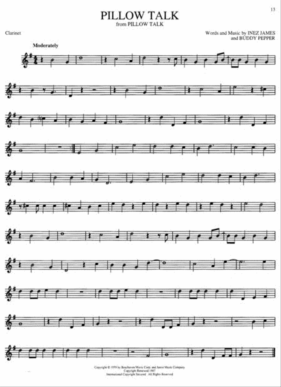 50 Years of Movie Music - Clarinet Clarinet Solo scores gallery preview page 2