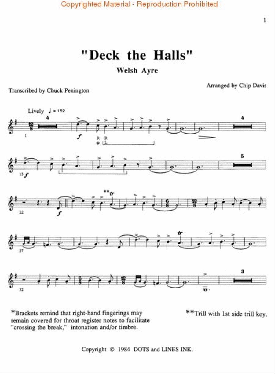 Mannheim Steamroller - Solo Christmas Clarinet Solo scores gallery preview page 2