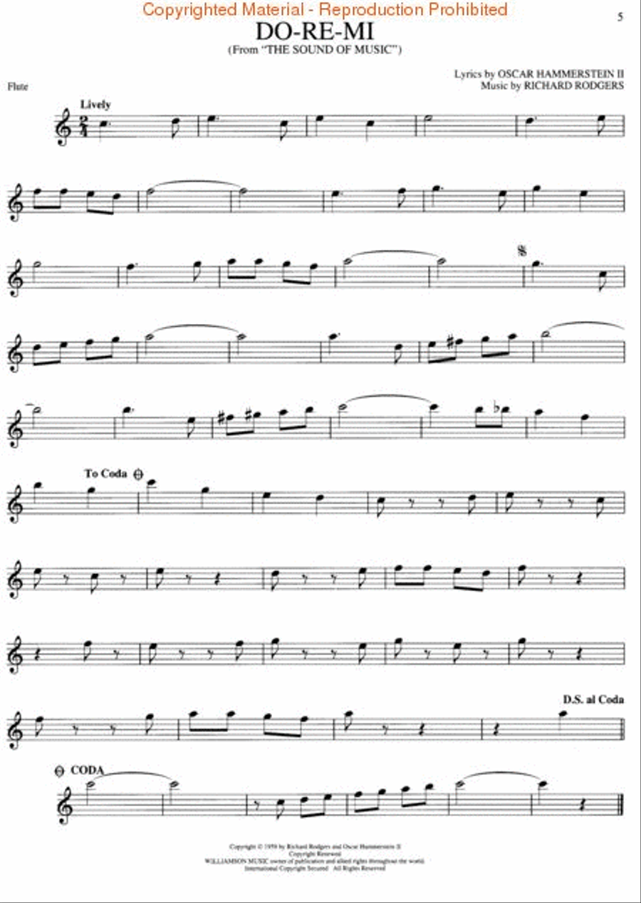 The Sound of Music - Flute Flute Solo scores gallery preview page 3