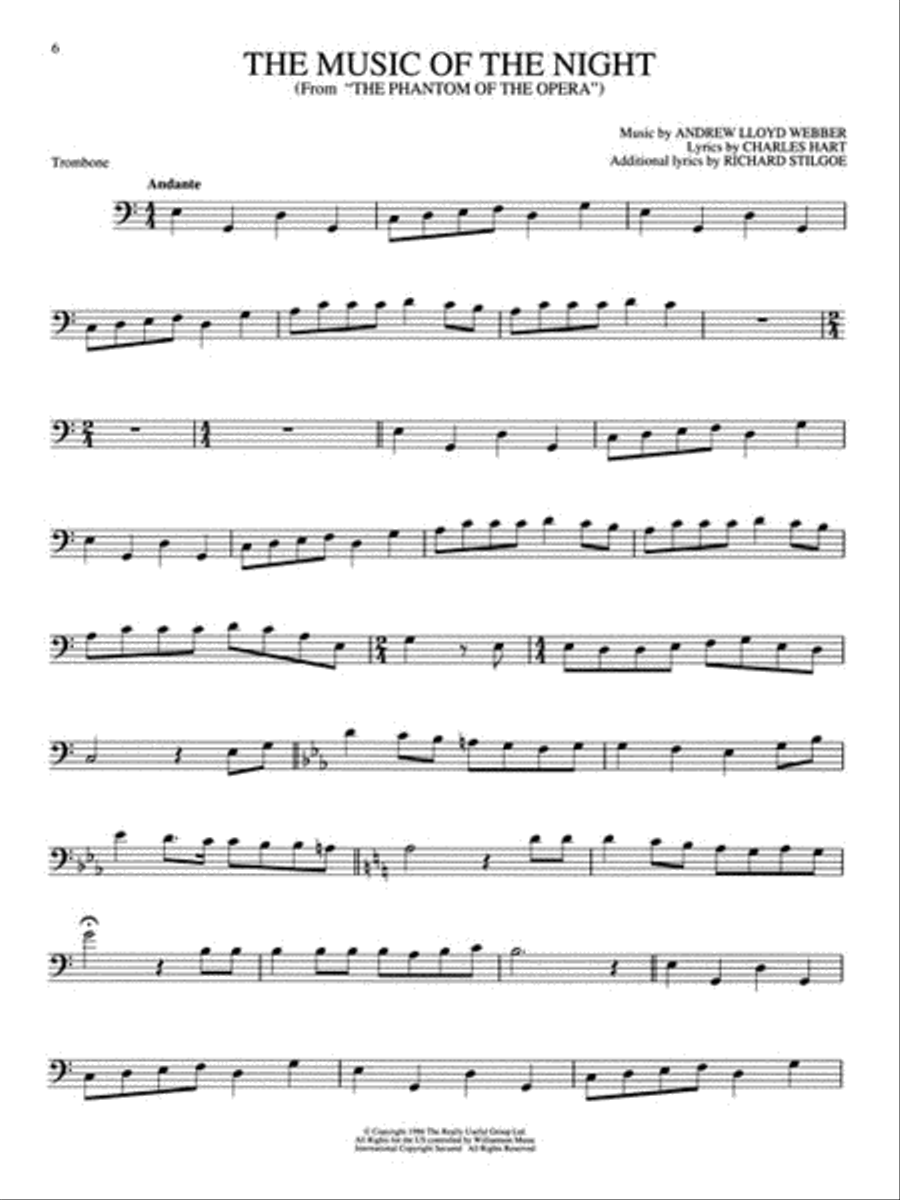 The Phantom of the Opera (Trombone) Trombone Solo scores gallery preview page 3