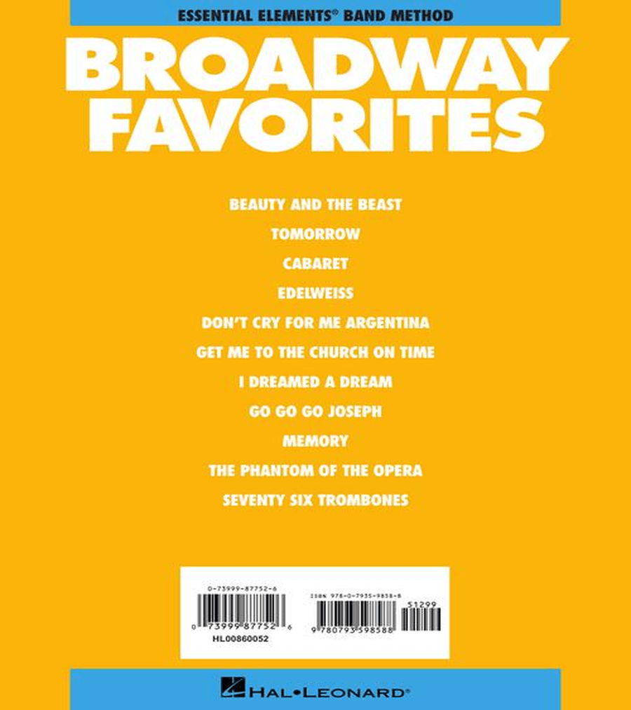 Broadway Favorites - Piano Accompaniment Concert Band Methods scores gallery preview page 5