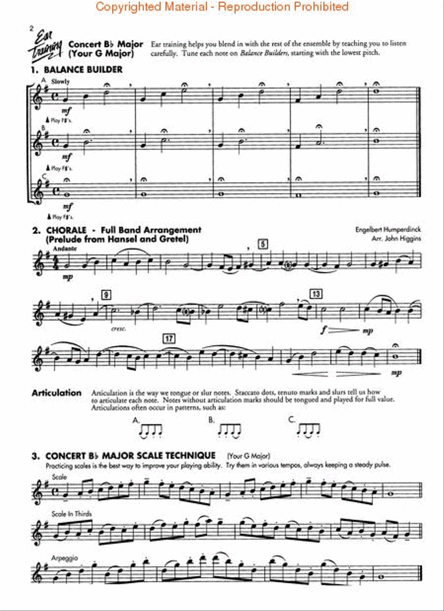 Essential Technique (Original Series) Concert Band Methods scores gallery preview page 2