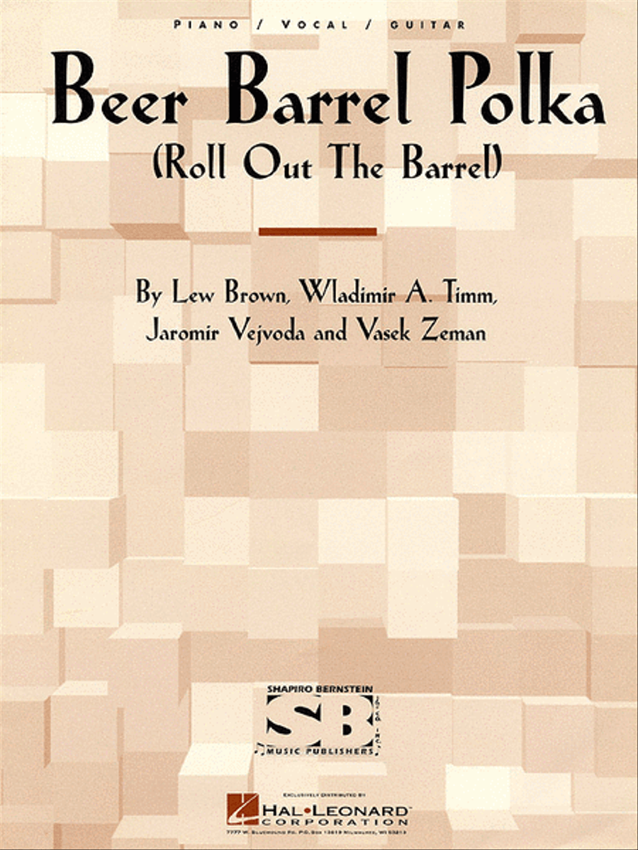 Beer Barrel Polka Piano, Vocal scores gallery preview page 1