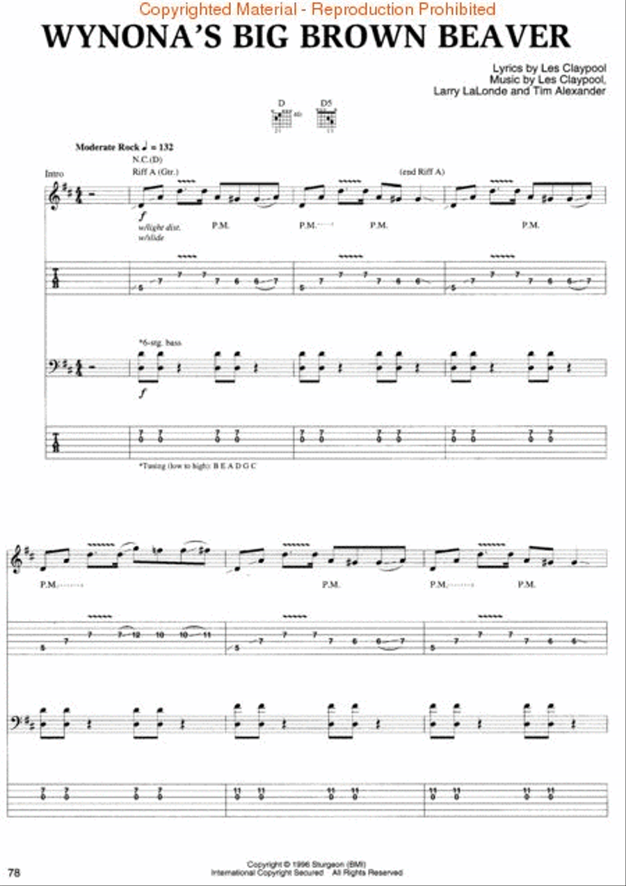 Primus Anthology – O thru Z Electric Guitar scores gallery preview page 2