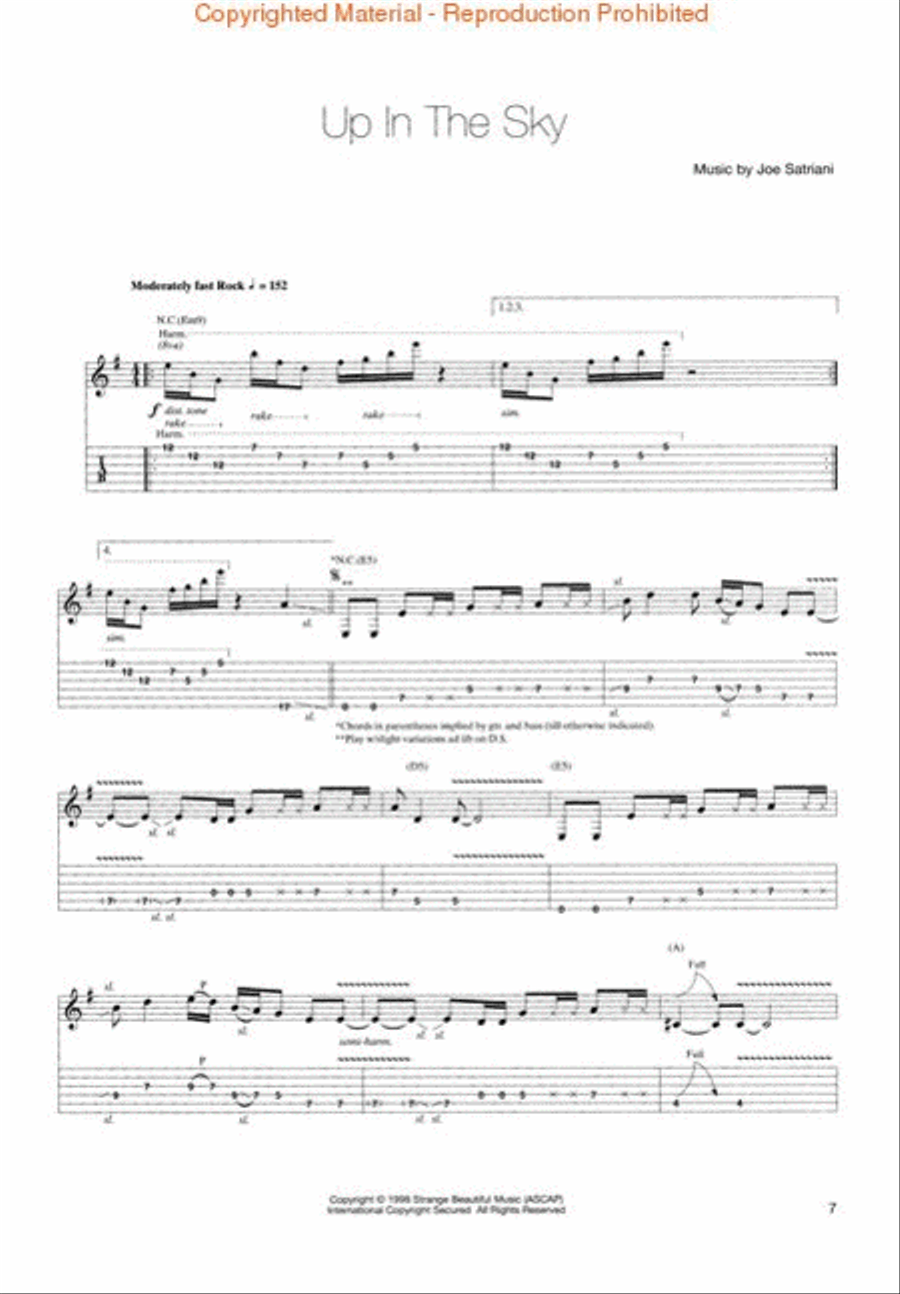 Joe Satriani – Crystal Planet Electric Guitar scores gallery preview page 2