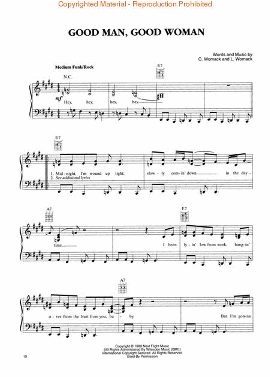 Bonnie Raitt - Luck Of The Draw Voice scores gallery preview page 3