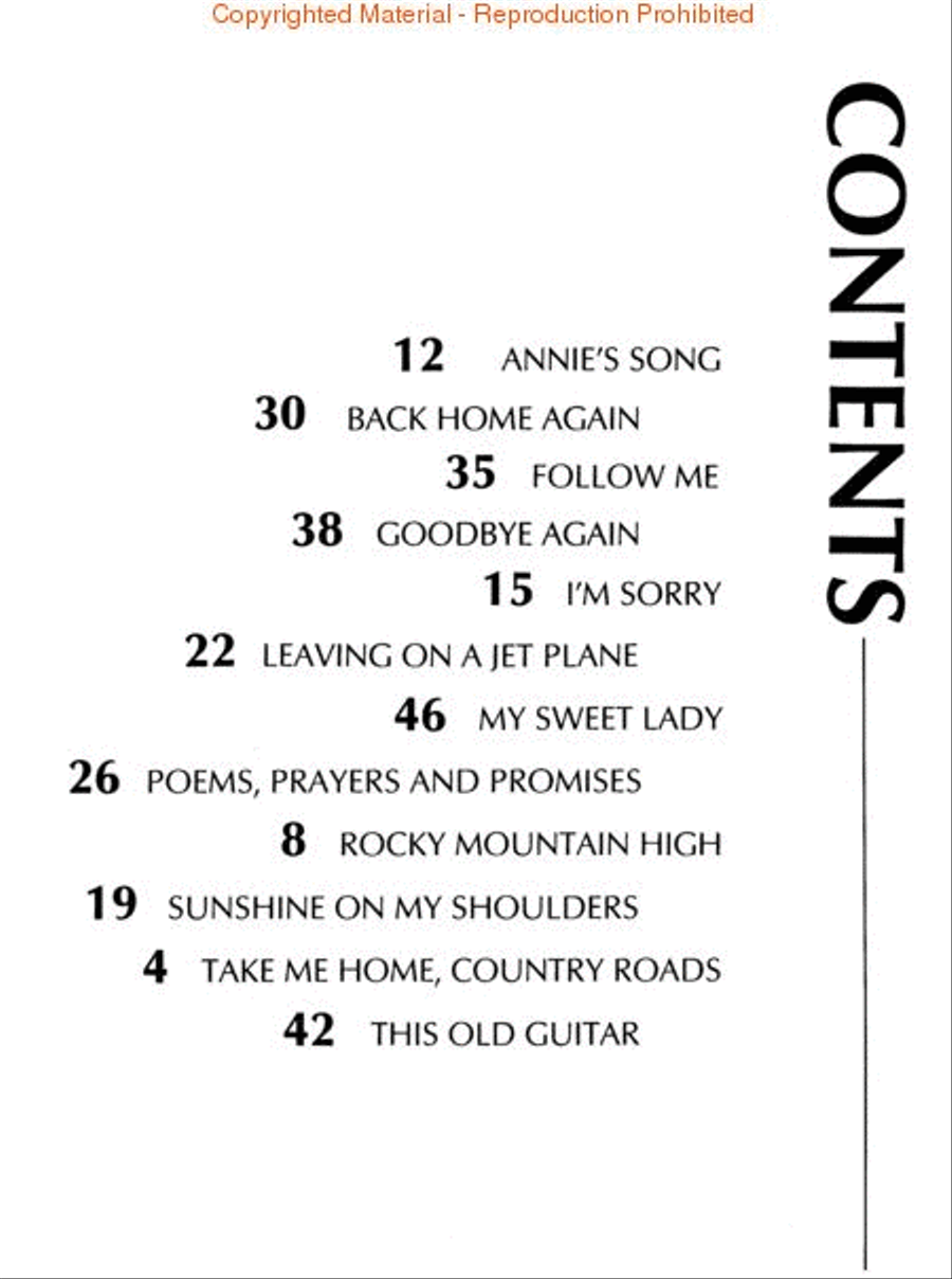 Authentic Guitar Style of John Denver Acoustic Guitar scores gallery preview page 2