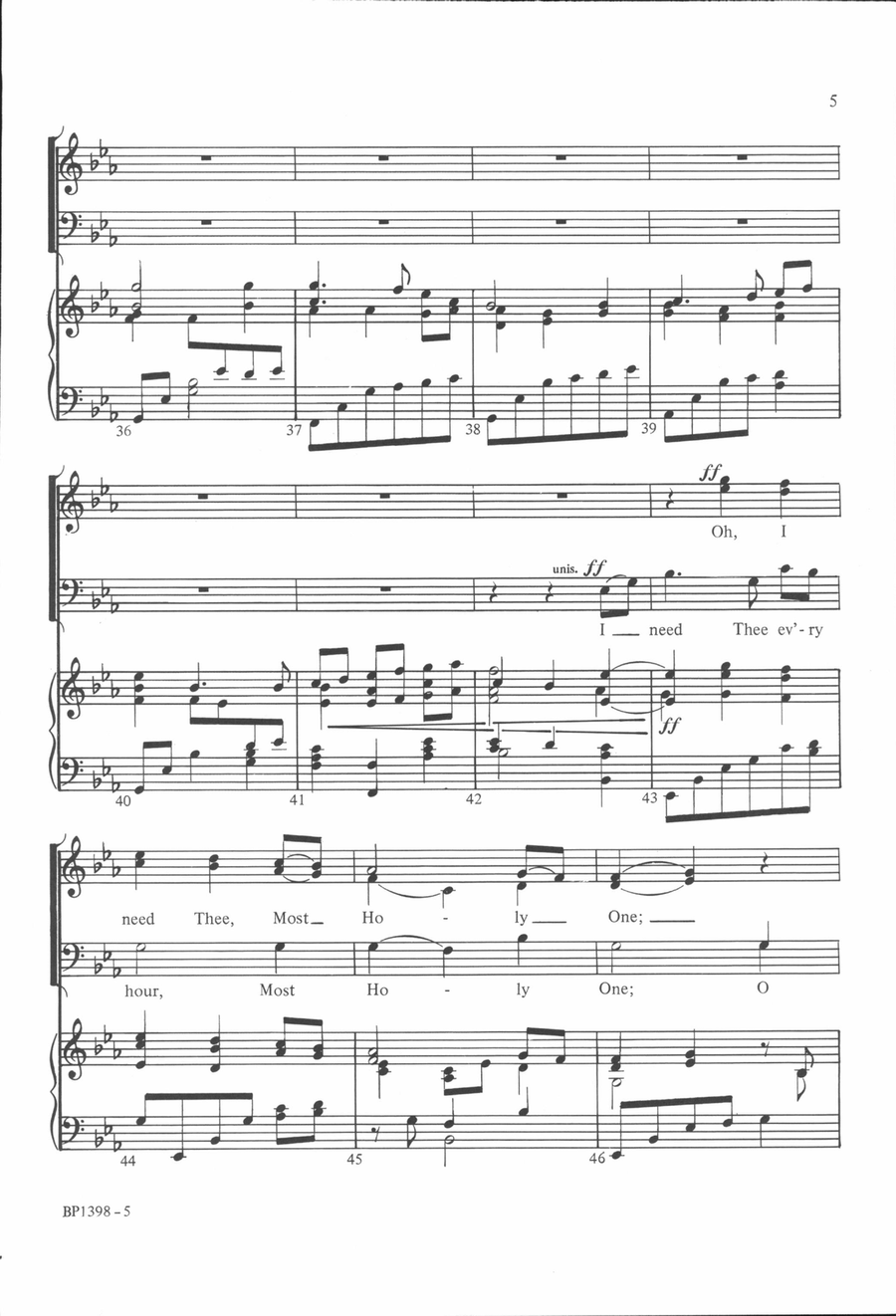 I Need Thee I Need Thee 4-Part scores gallery preview page 5