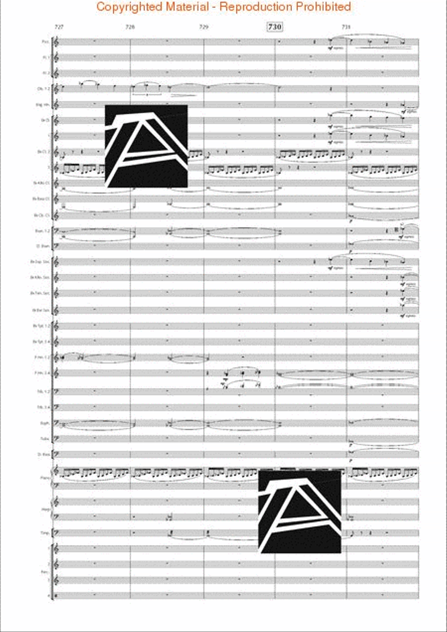 Lord of the Rings, The (Symphony No. 1) - Journey in the Dark - Mvt. IV Concert Band scores gallery preview page 104