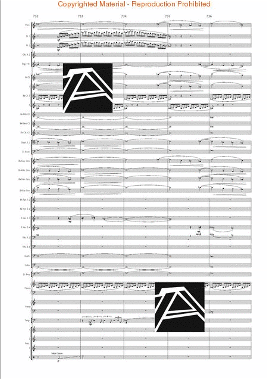 Lord of the Rings, The (Symphony No. 1) - Journey in the Dark - Mvt. IV Concert Band scores gallery preview page 105
