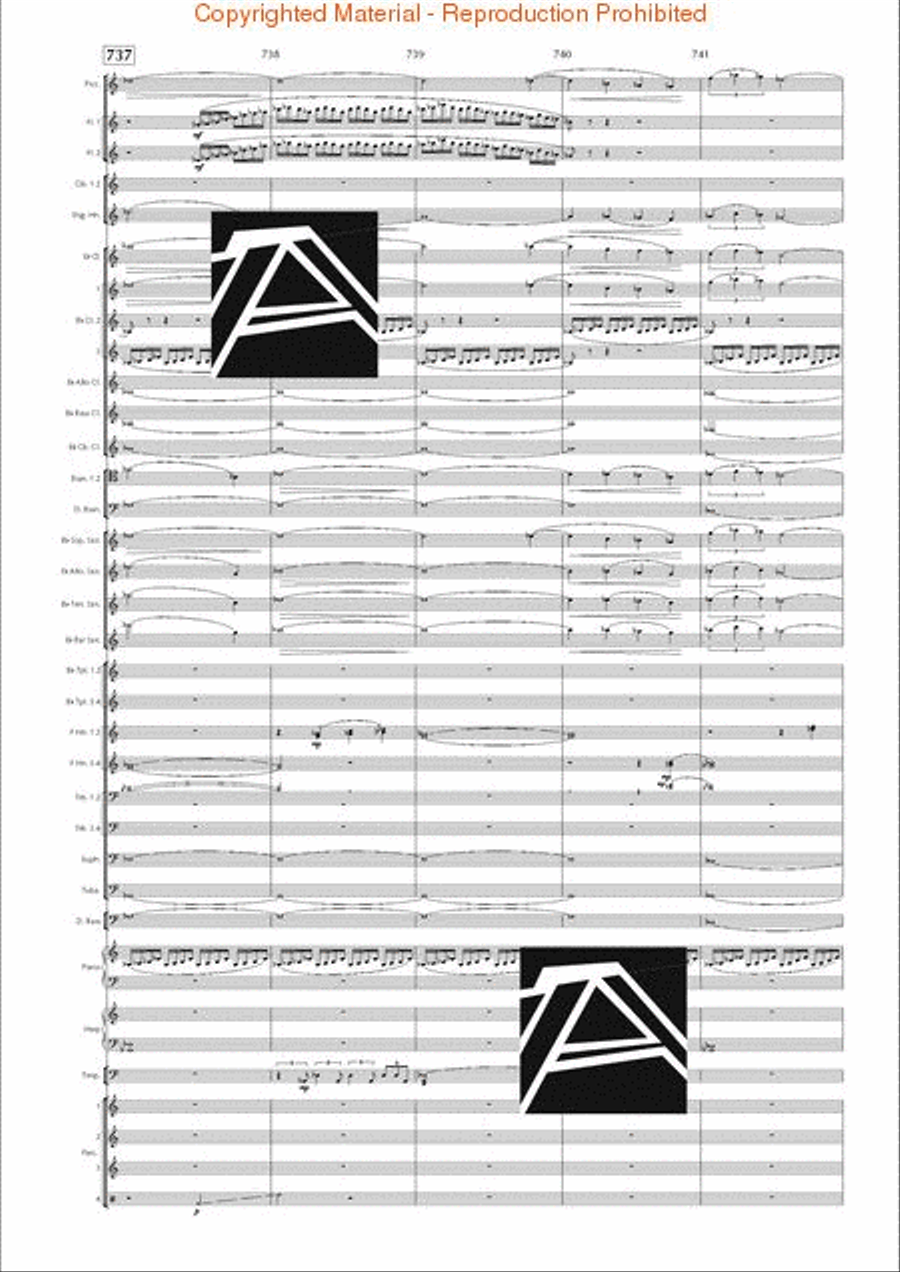 Lord of the Rings, The (Symphony No. 1) - Journey in the Dark - Mvt. IV Concert Band scores gallery preview page 106