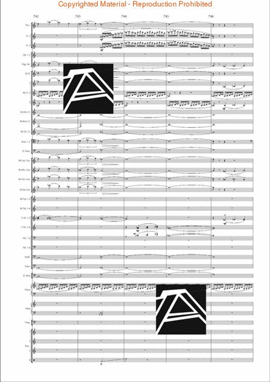 Lord of the Rings, The (Symphony No. 1) - Journey in the Dark - Mvt. IV Concert Band scores gallery preview page 107