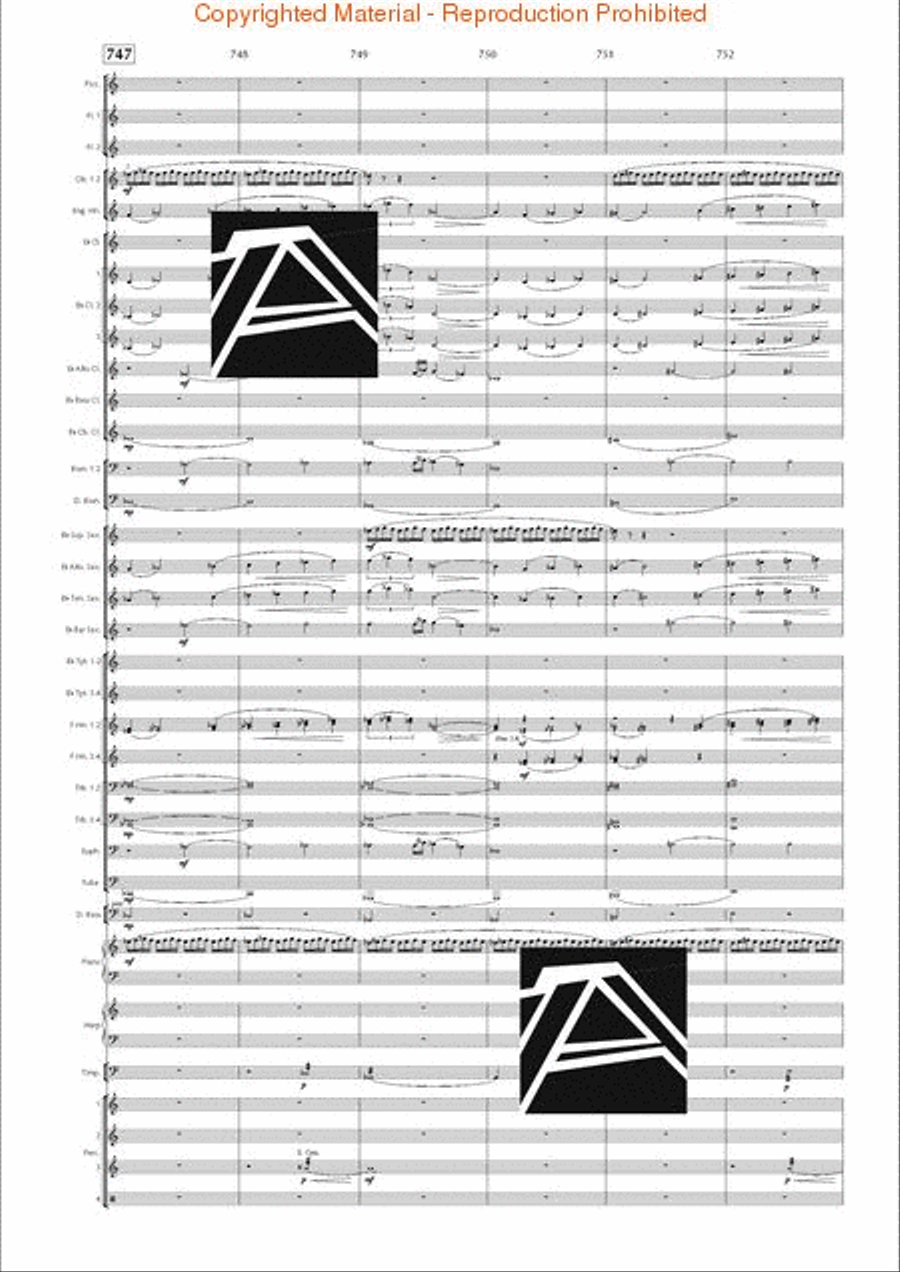 Lord of the Rings, The (Symphony No. 1) - Journey in the Dark - Mvt. IV Concert Band scores gallery preview page 108