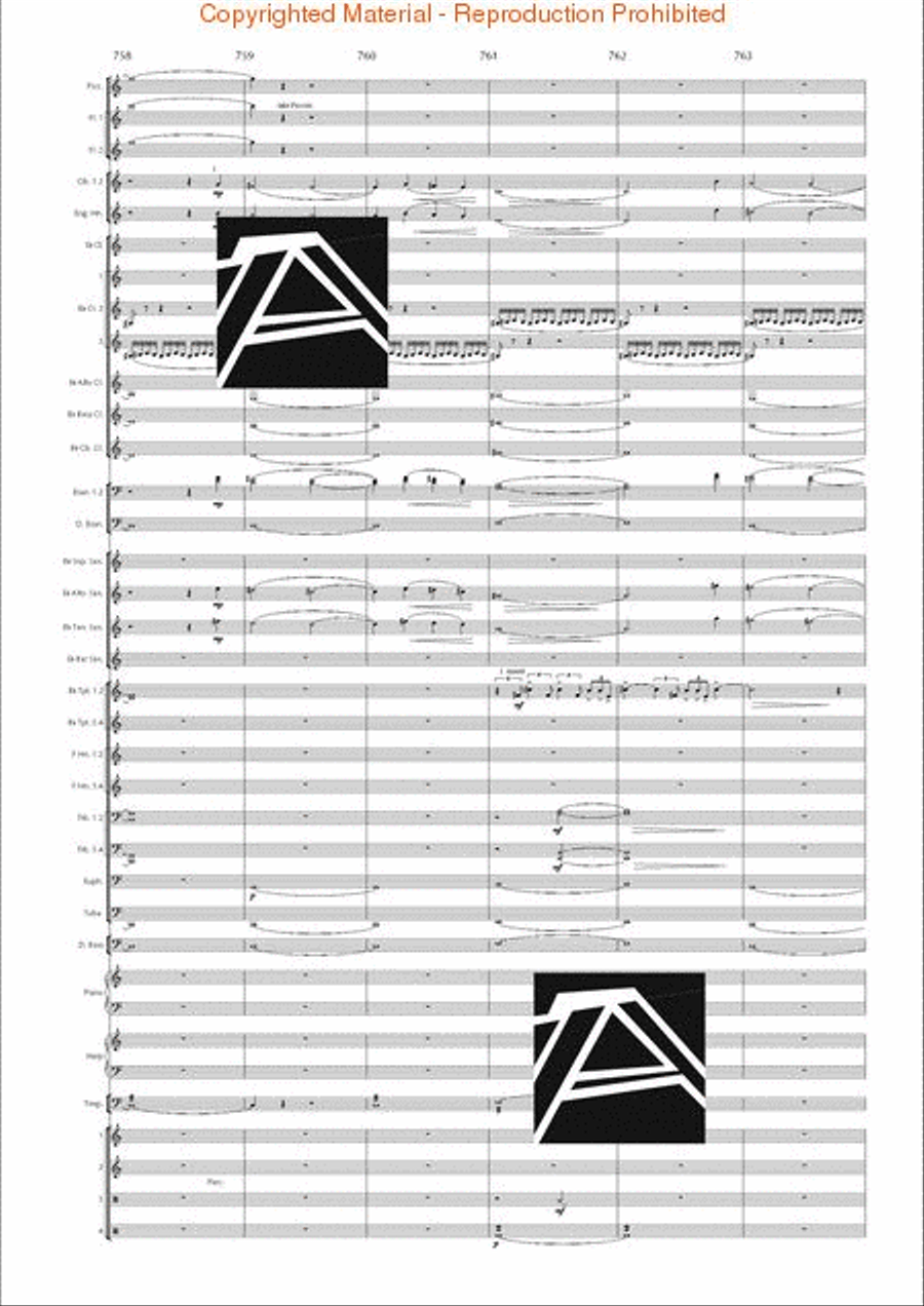 Lord of the Rings, The (Symphony No. 1) - Journey in the Dark - Mvt. IV Concert Band scores gallery preview page 110