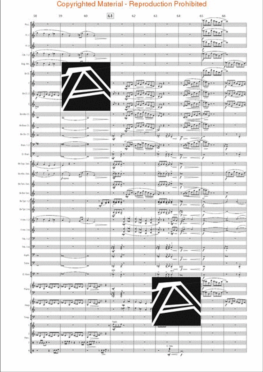Lord of the Rings, The (Symphony No. 1) - Journey in the Dark - Mvt. IV Concert Band scores gallery preview page 11