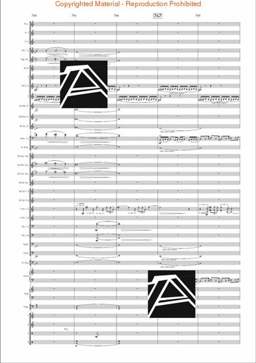 Lord of the Rings, The (Symphony No. 1) - Journey in the Dark - Mvt. IV Concert Band scores gallery preview page 111