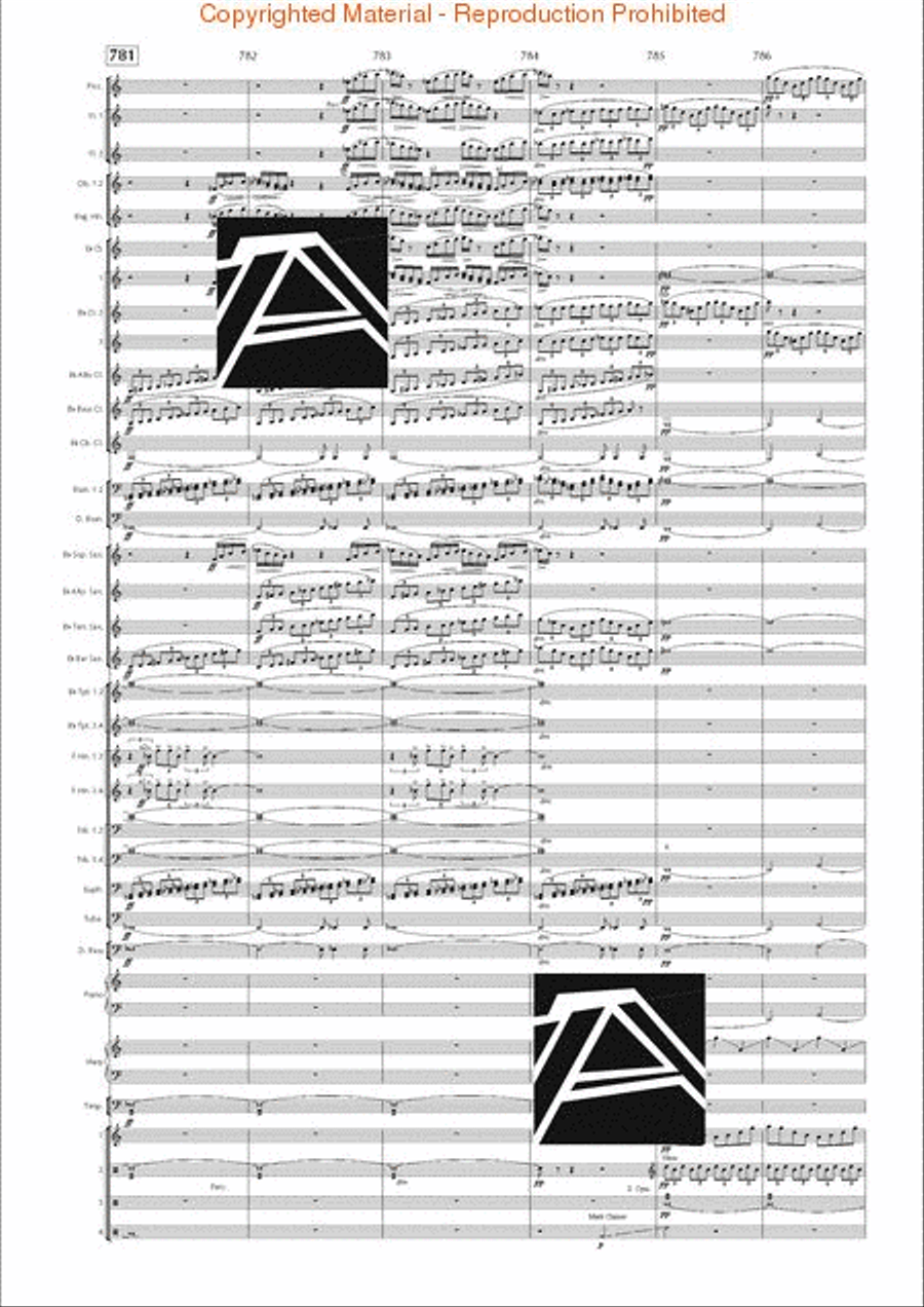 Lord of the Rings, The (Symphony No. 1) - Journey in the Dark - Mvt. IV Concert Band scores gallery preview page 114