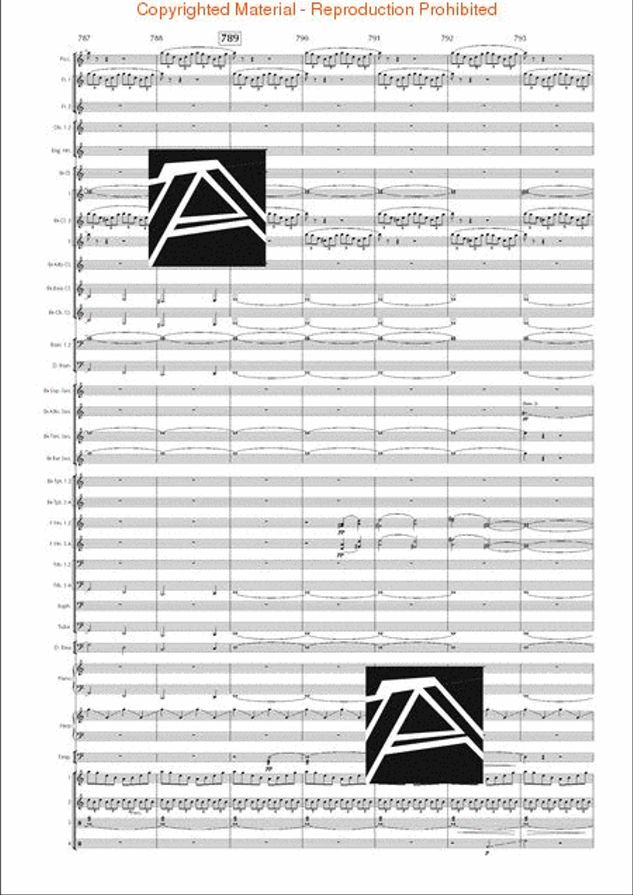 Lord of the Rings, The (Symphony No. 1) - Journey in the Dark - Mvt. IV Concert Band scores gallery preview page 115