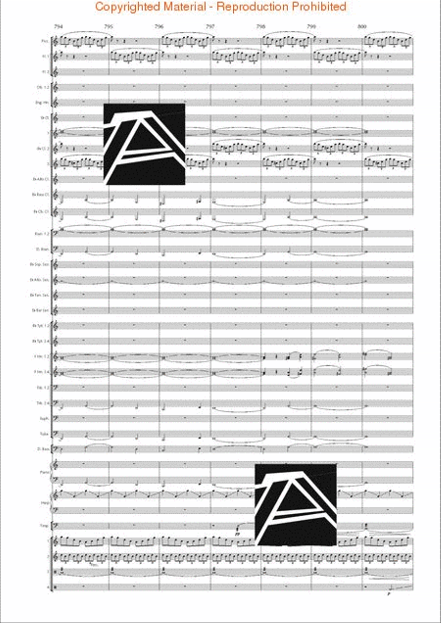 Lord of the Rings, The (Symphony No. 1) - Journey in the Dark - Mvt. IV Concert Band scores gallery preview page 116