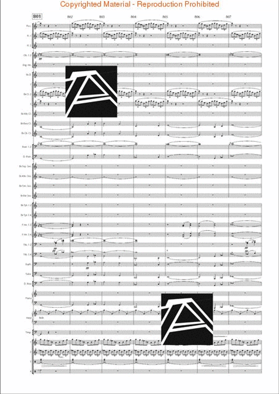Lord of the Rings, The (Symphony No. 1) - Journey in the Dark - Mvt. IV Concert Band scores gallery preview page 117