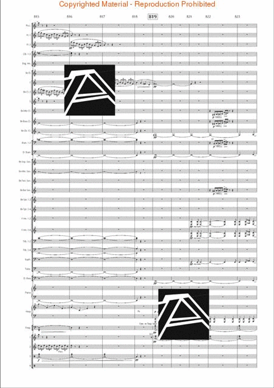 Lord of the Rings, The (Symphony No. 1) - Journey in the Dark - Mvt. IV Concert Band scores gallery preview page 119