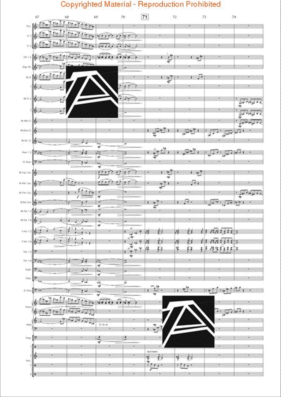 Lord of the Rings, The (Symphony No. 1) - Journey in the Dark - Mvt. IV Concert Band scores gallery preview page 12