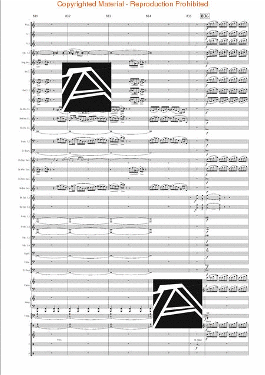 Lord of the Rings, The (Symphony No. 1) - Journey in the Dark - Mvt. IV Concert Band scores gallery preview page 121