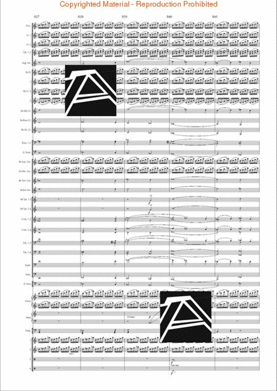 Lord of the Rings, The (Symphony No. 1) - Journey in the Dark - Mvt. IV Concert Band scores gallery preview page 122