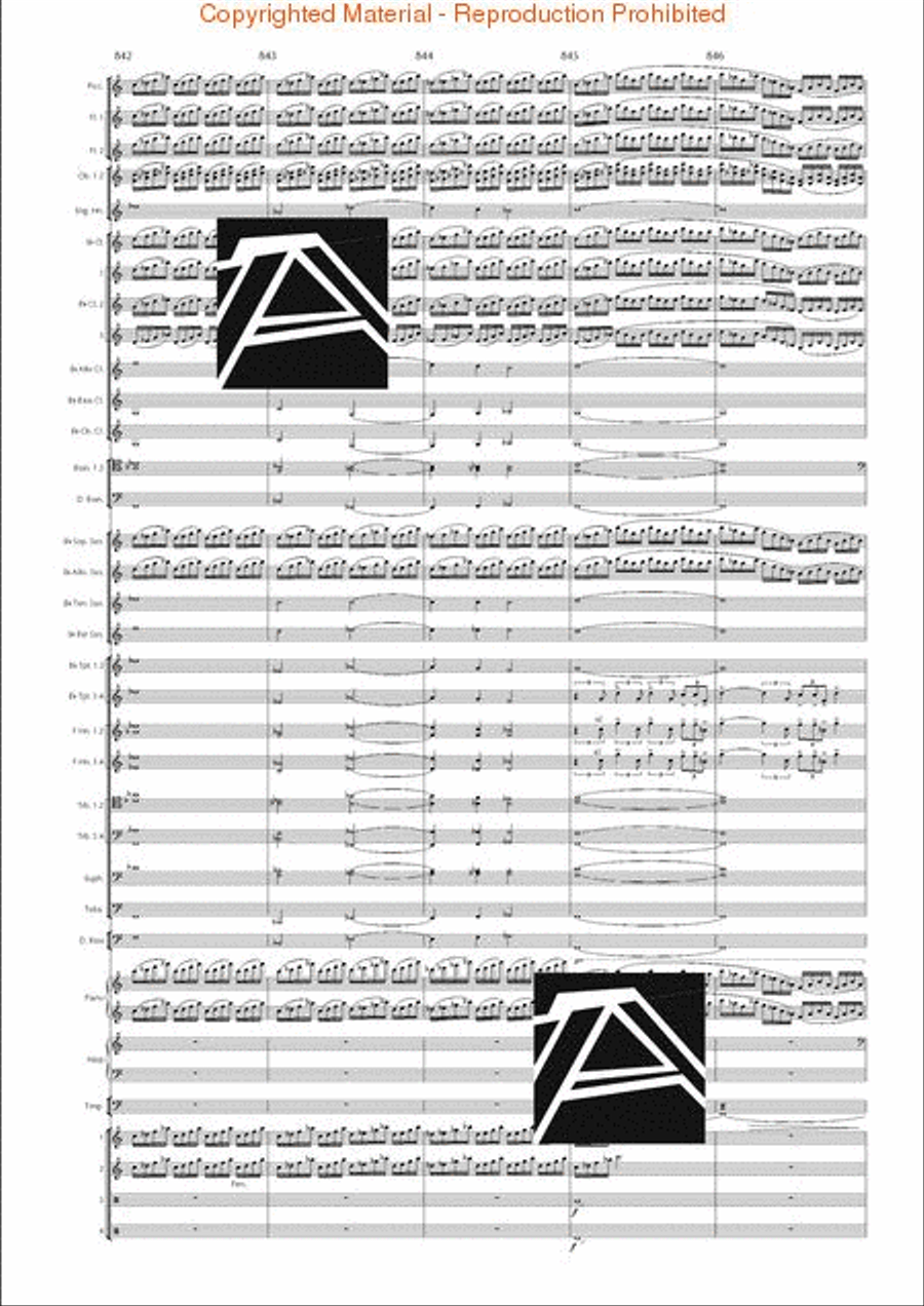 Lord of the Rings, The (Symphony No. 1) - Journey in the Dark - Mvt. IV Concert Band scores gallery preview page 123