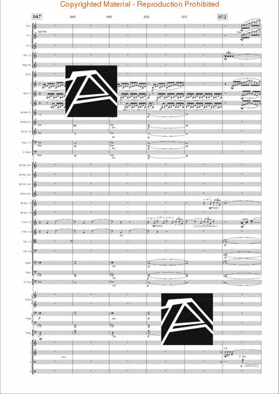 Lord of the Rings, The (Symphony No. 1) - Journey in the Dark - Mvt. IV Concert Band scores gallery preview page 124