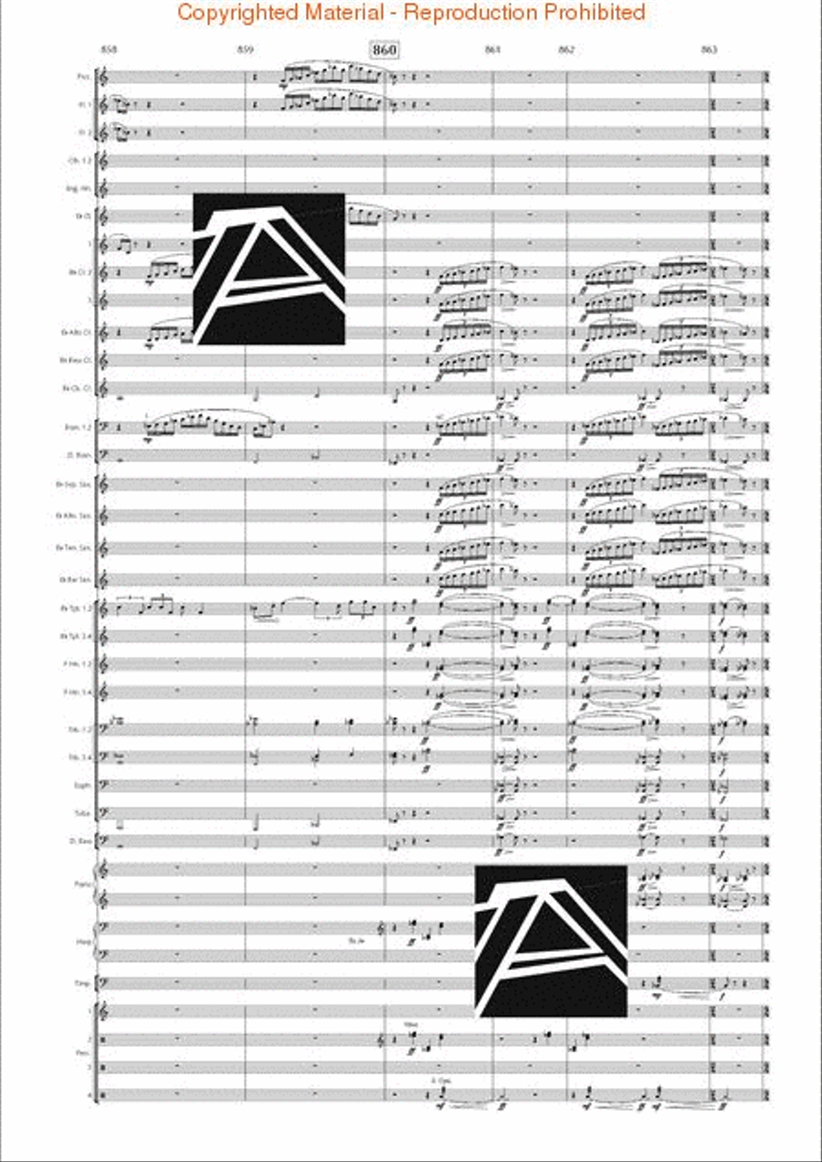 Lord of the Rings, The (Symphony No. 1) - Journey in the Dark - Mvt. IV Concert Band scores gallery preview page 126