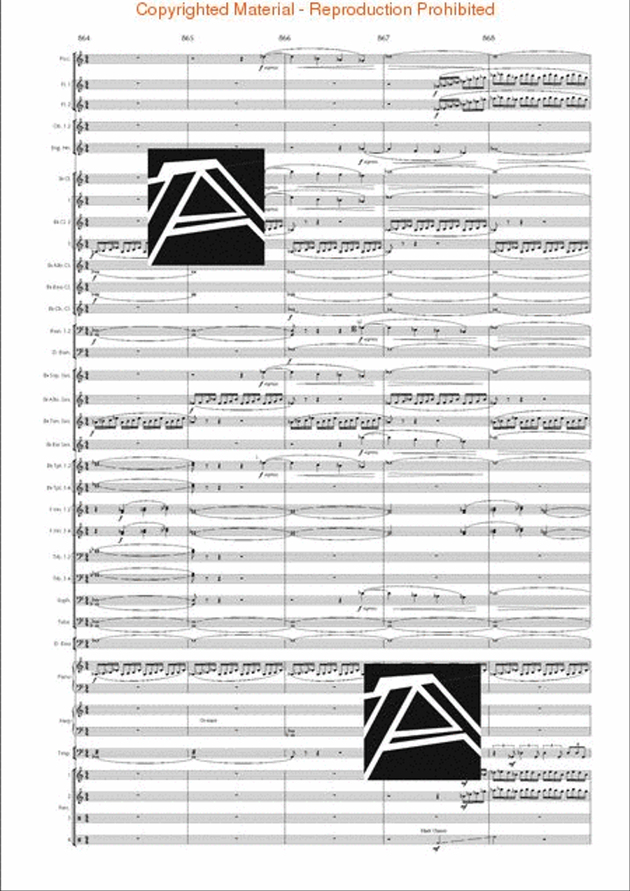 Lord of the Rings, The (Symphony No. 1) - Journey in the Dark - Mvt. IV Concert Band scores gallery preview page 127