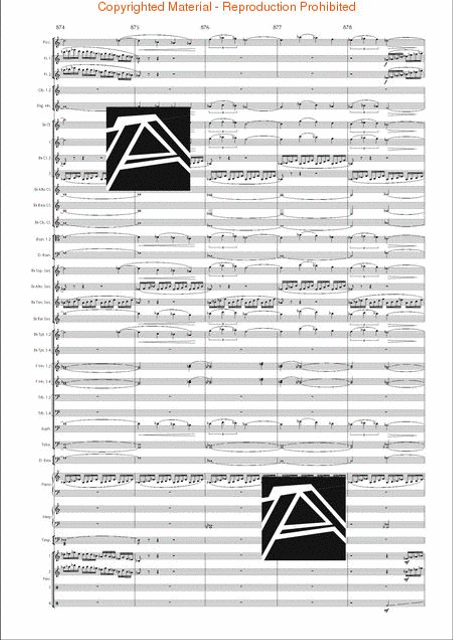Lord of the Rings, The (Symphony No. 1) - Journey in the Dark - Mvt. IV Concert Band scores gallery preview page 129