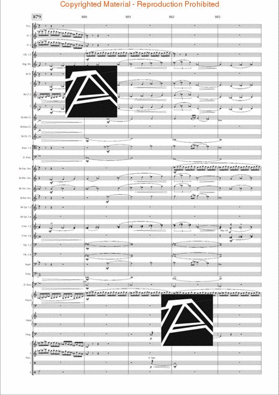Lord of the Rings, The (Symphony No. 1) - Journey in the Dark - Mvt. IV Concert Band scores gallery preview page 130