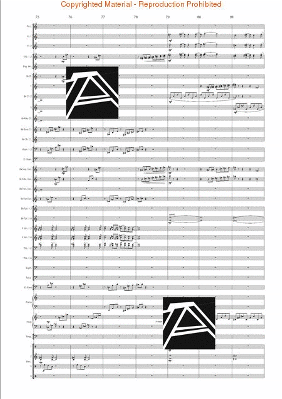 Lord of the Rings, The (Symphony No. 1) - Journey in the Dark - Mvt. IV Concert Band scores gallery preview page 13