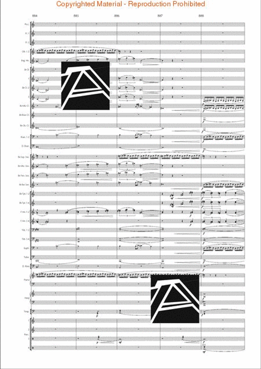 Lord of the Rings, The (Symphony No. 1) - Journey in the Dark - Mvt. IV Concert Band scores gallery preview page 131
