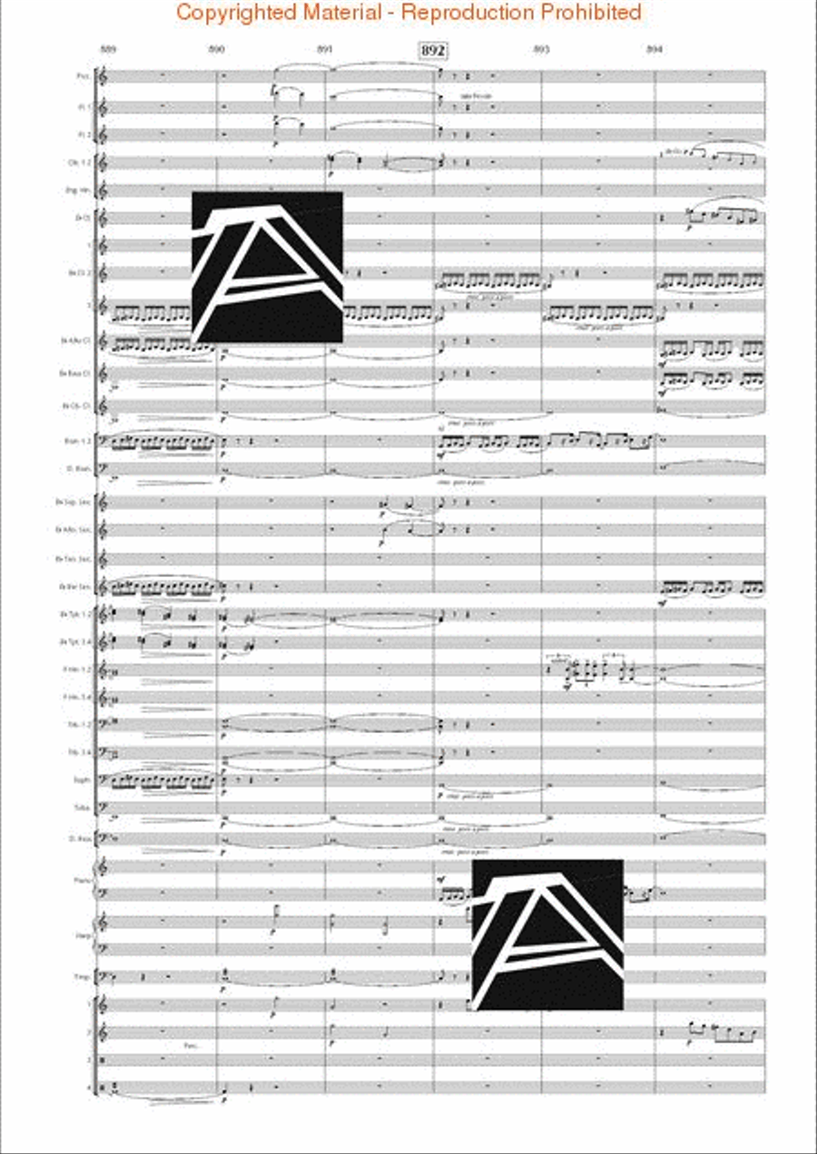 Lord of the Rings, The (Symphony No. 1) - Journey in the Dark - Mvt. IV Concert Band scores gallery preview page 132